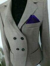 LAUREL Blazer Jacke   Taupe 100% Schurwolle Gr.38 neu