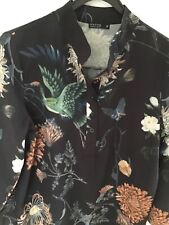 mazing bluse M(L) blumen print floral kranich asia  boho blogger business