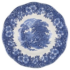 Suppenteller Enoch Wedgwood Woodland blue blau