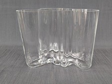 Alvar Aalto Savoy  Vase Iittala  16 cm  klar Glas Design Glas Finnland