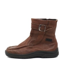 Jomos Herren Winter Stiefelette Stiefel Braun Leder Komfort Stiefeletten EU 45