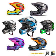 ROCKBROS Fahrrad Kinder Integralhelm Schutzhelm Antischweiß Trennbar 48-58CM