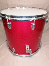 16" Trommel Standtom  Vintage 60/70er Jahre Schlagzeug Red Sparkle
