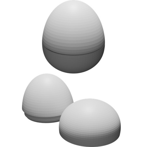 Eierschale ostern zweiteilig - ostern,