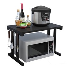 2 Etagen Regal Mikrowellenherd Rack Küche Veranstalter Zähler Schrank Lagerung