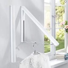 miaVILLA Garderobe weiß Kleiderhaken Garderobenhaken einklappbar Wandgarderobe