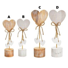 Aufsteller holz herz - holz-herz, l