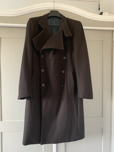 Herren wollmantel schwarz - schwarz,