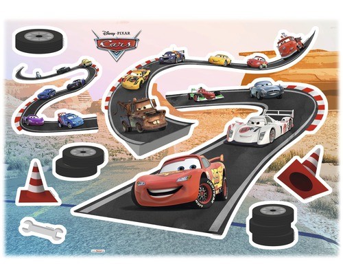 Wandtattoo disney cars - cars, track
