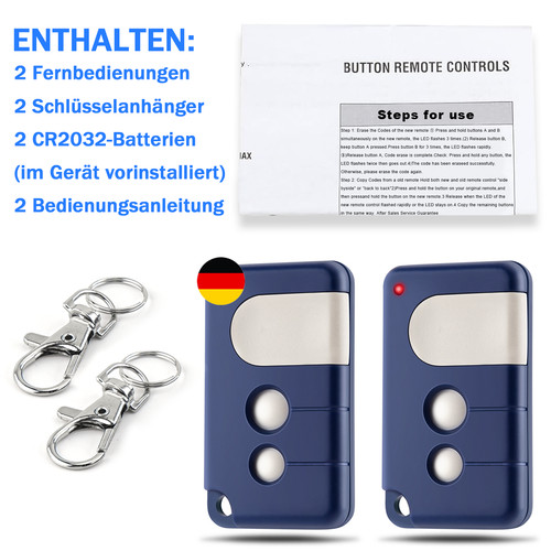 2stk garagentor handsender - 2stk,