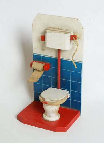 10474 altes puppenstuben - puppenstuben, wc