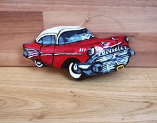 Pappmaché Auto "Chevrolet", Unikat, schöne Deko, Handbemalt, Geschenk