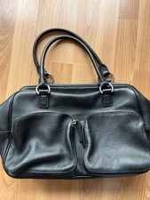 Chi Chi Fan Ledertasche Schwarz Henkeltasche Umhängetasche Schultertasche