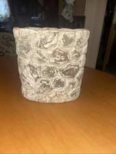 PTMD Schöne Vase mit Struktur - sehr dekorativ, Höhe und Breite 20 cm ,