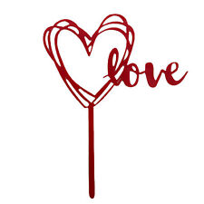 Dekospieß Torten Topper Love