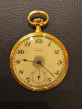 Movado Taschenuhr Gold 50mm 14k Antiquität