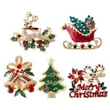 Weihnachtsbaum Brosche grün