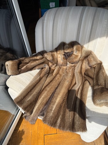 Nerzjacke braunbeige damen - nerzjacke,,