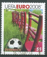 Österreich 2008 Fußball-EM Sessel 2734 gestempelt