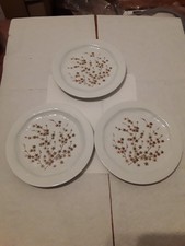 Johann Seltmann - Vohenstrauss - Blütenstrauß braun - 3 Kuchenteller - 19 cm Dm