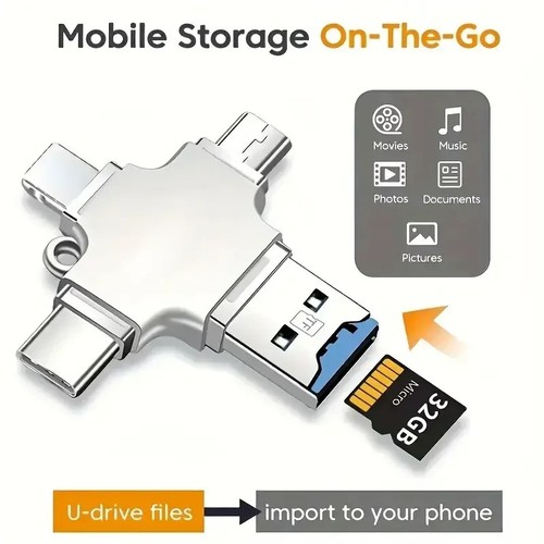 4-in-1-Speicher-Micro-SD-Karte