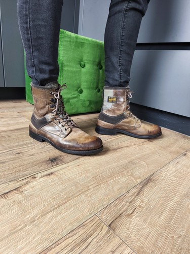 Star raw leather boots men - raw,