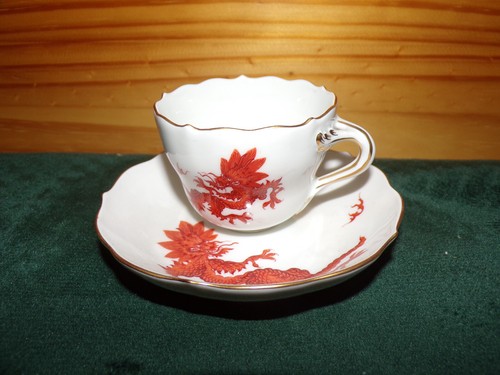 Meissen schwerter mokkagedeck - meissen,