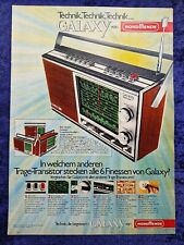 Nordmende Galaxy Transistor Radio ,  originale Werbung aus 1972