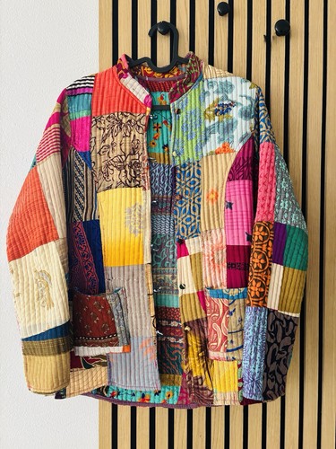 Bunte patchwork jacke boho - bunte,
