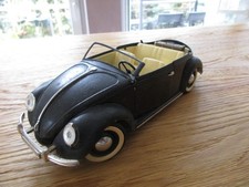 Dachbodenfund: Solido, VW Käfer Cabrio, 1/17, schwarz/beige, Verdeck fehlt