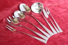 Braun-Feldweg Gingo Kleeblatt Vorleger 7 Teile Edelstahl Herosil  Gingko