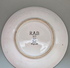Antiker Porzellanteller RAD