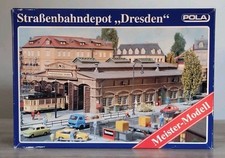 Pola H0 675 - Straßenbahndepot "Dresden" NEUER Bausatz in OVP m. Lagerspuren 