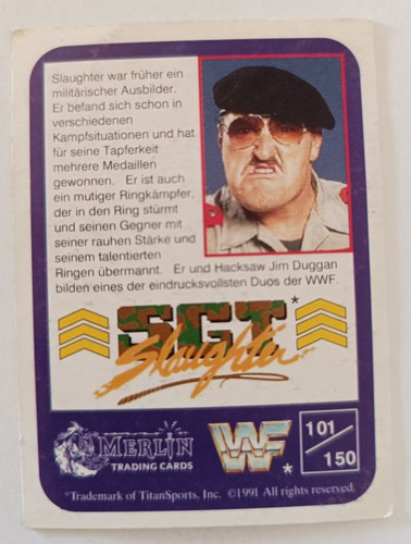 Wwf wrestling sammelkarte - wrestling,