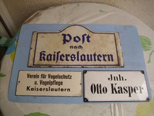 Emailschild, Kaiserslautern Pirmasens,Bahn,Post,Hinweisschild
