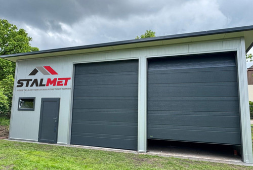 Isolierte blechgarage 10x6x4m - +isolierte,