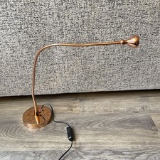 IKEA JANSJO Lampe flexibel Tisch Lese Gänsehals rosegold LED Leuchte Strahler