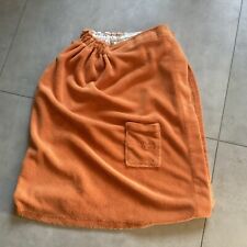 Poncho - Sauna Wellness Umhang, Handtuch, Kleid Orange M