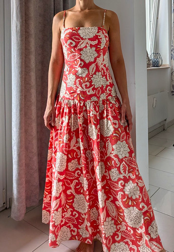Zara damen maxikleid lang - maxikleid,