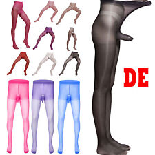 DE Herren Strumpfhosen Sexy Leggings Pantyhose Durchsichtig Nylon Tight Hose