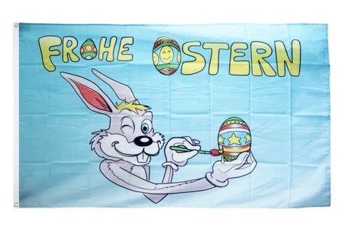 Fahne frohe ostern - fahne,