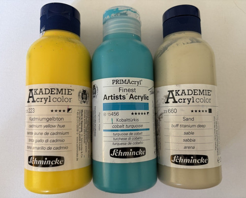 Schmincke acrylfarbe set 3 - acrylfarbe,