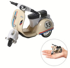 Retro Style Motor Roller Modell 1:43 mit Rückziehmotor aus Metall und Kunststoff