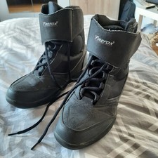 POLO! Motorradstiefel FIREFOX  Größe 39 anthrazit Schnürung & Klett Neuwertig@@@