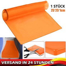 Komfort Motorrad Sitz Gel Pad Dämpfung Matten Sitzkissen Orange 25 x 25 x 1cm