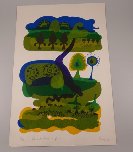 Serigrafie pitt moog - moog, 1975