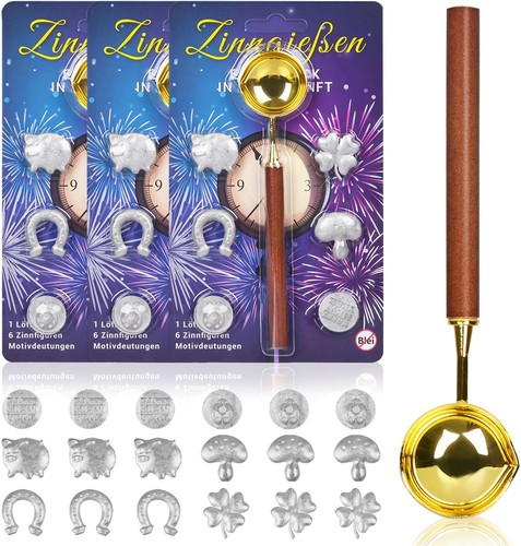 Zinngießen silvester set - silvester, 18