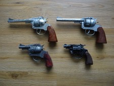 Alte Spielzeug Western Cowboy Deko Revolver wie Colt Remington 60er 70er Jahre