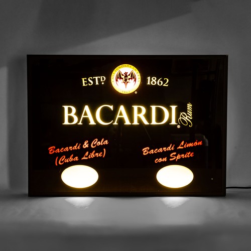 Bacardi rum seltene neon - bacardi,
