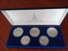 5 Silbermünzen Olympiade